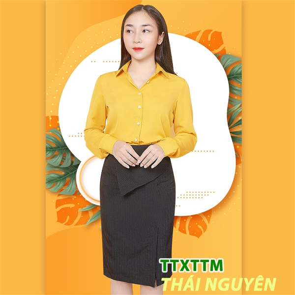 SM chiffon vàng S461