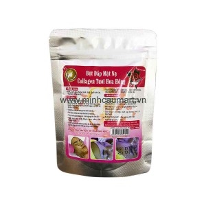 Bột đắp mặt nạ Collagen tươi hoa hồng