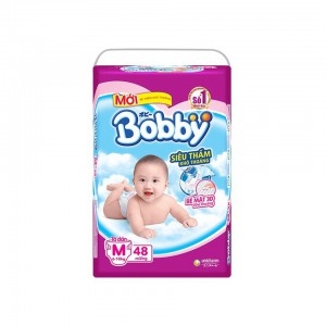 Bỉm Dán Bobby Đại Size M48 miếng
