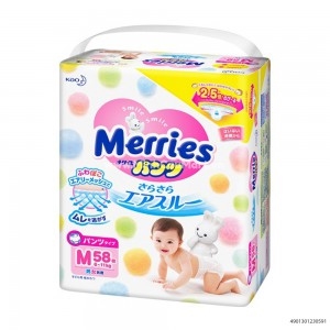 Bỉm, Tã Quần Merries M58 Miếng 6 - 11Kg