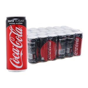 Thùng Coca-Cola Zero Không Đường 330ml 24 Lon