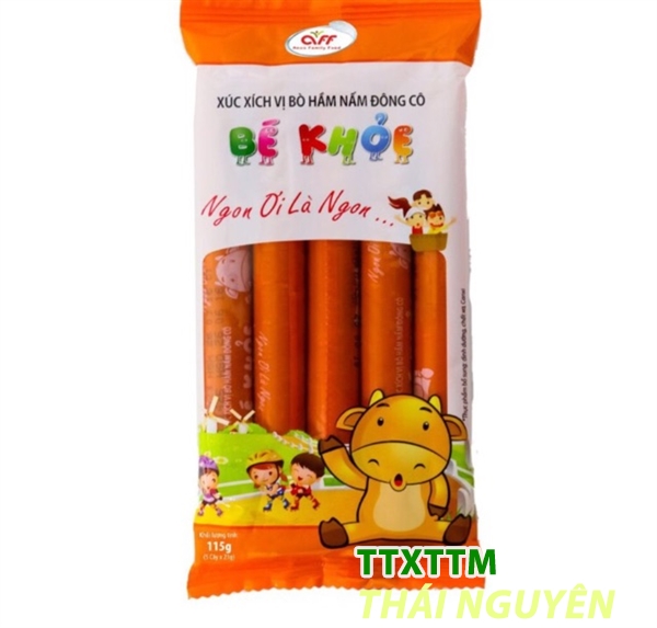 Xúc xích bé khỏe vị Bò