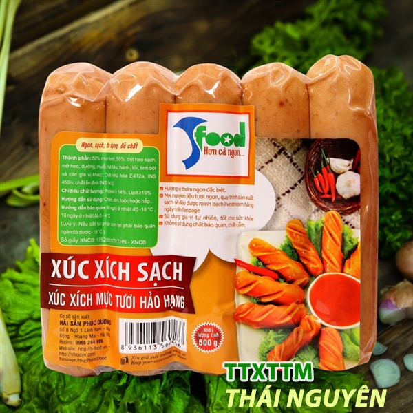 Xúc xích mực tươi hảo hạng