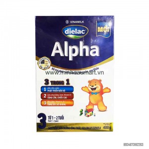 Sữa Bột Dielac Alpha Step 3 HG 400G Cho Trẻ 1-2tuổi