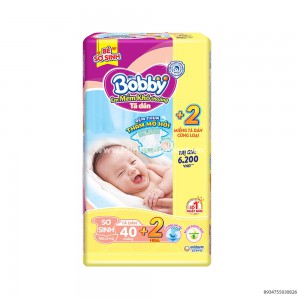 Bỉm - Tã Dán Bobby 42 miếng cho trẻ sơ sinh