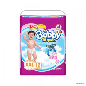 Bỉm Bobby Quần XXL12 Miếng