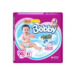 Bỉm Bobby Tã Dán XL21 miếng