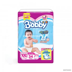 Bỉm Dán Boddy XXL 34 Miếng Dưới 16kg