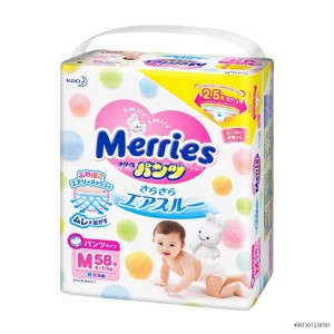 Bỉm, Tã Quần Merries M58 Miếng 6 - 11Kg