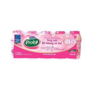 Sữa chua men uống Probi vinamilk 65ML 5 chai hương dâu