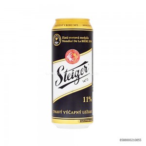 Bia Steiger Đen 11° Dark Lager – Lon Cao 500ml