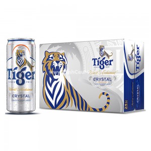 Thùng 24 Lon Bia Tiger Bạc Lon Cao 330ml
