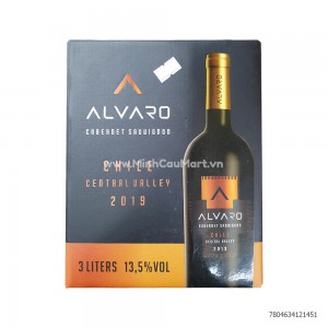 Rượu Vang Chile ALVARO bịch 3L