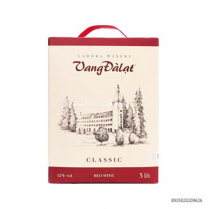 Rượu vang Đà Lạt RED WINE 3 Lit - 12%