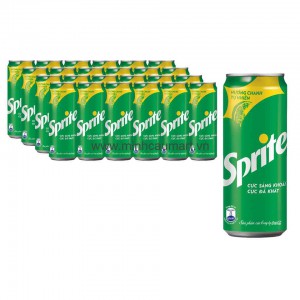Nước ngọt Sprite lon dài 330ml - 24lon - thùng