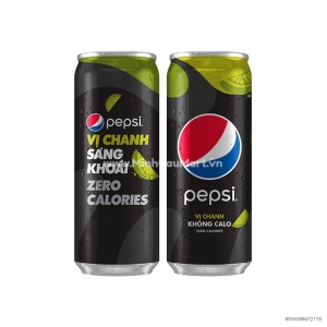 Nước PEPSI Chanh Không Calo Lon 330ml