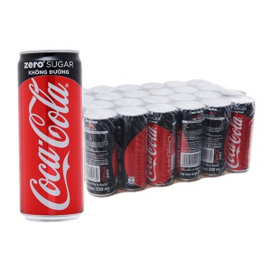 Thùng Coca-Cola Zero Không Đường 330ml 24 Lon