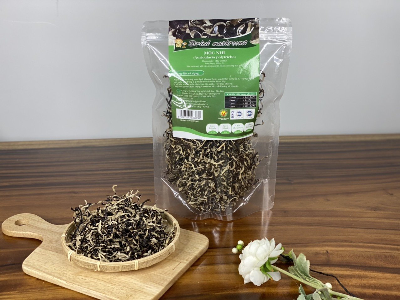 Mộc nhĩ khô gói 300g