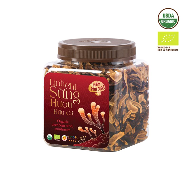 Linh Chi Sừng Hươu Hữu Cơ (200g)