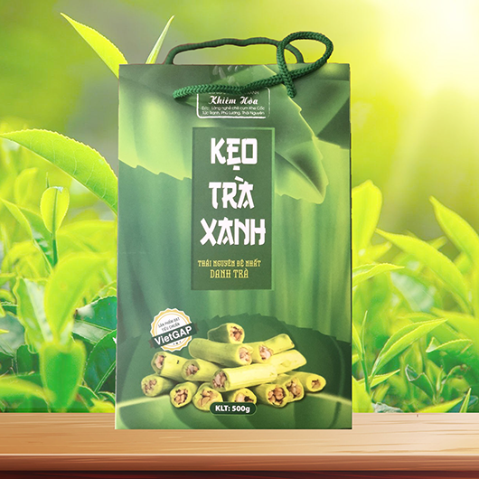 Kẹo trà xanh Khe Cốc