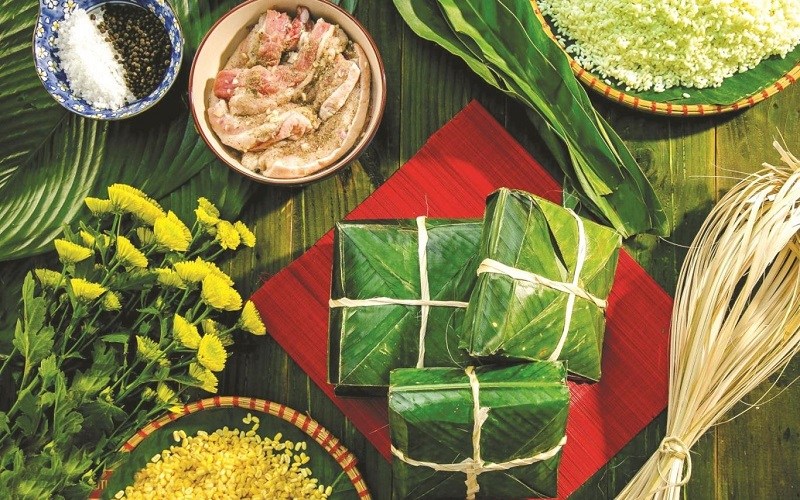 Bánh Chưng Vuông Bờ Đậu