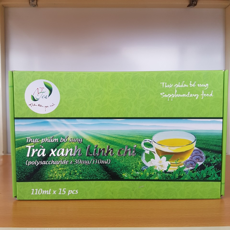 Trà xanh linh chi hộp 15 gói