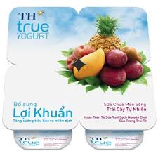 Sữa chua ăn TH men sống trái cây