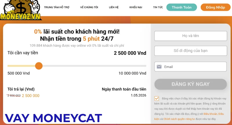 vay tiền online Moneycat